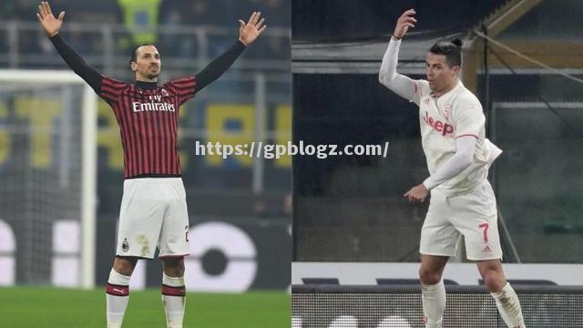 尤文图斯vsAC米兰，双方激战1-1，C罗助攻伊布破门